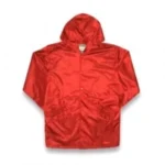 Fear of God Essentials Graphic Hooded Coach Jacket Red